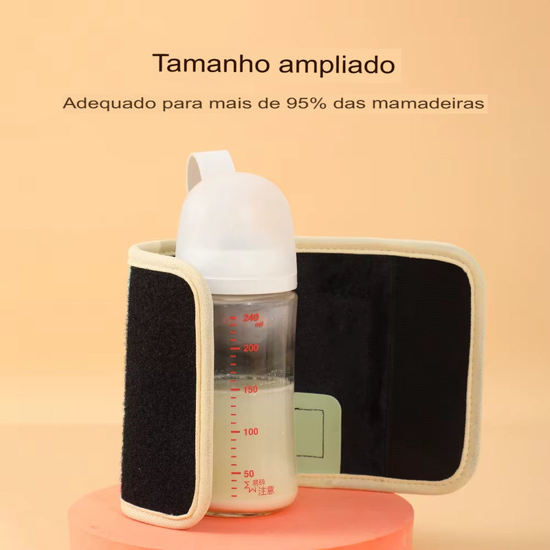 Aquecedor de Mamadeira Portátil Com Display