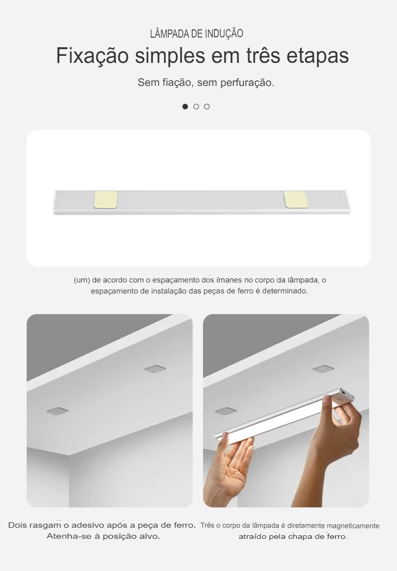 Luz Noturna Led Com Sensor de Movimento